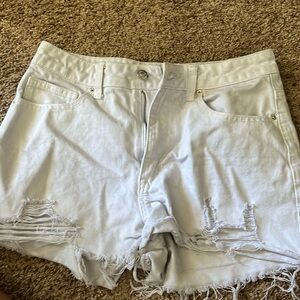 Rue 21 White Jean Shorts